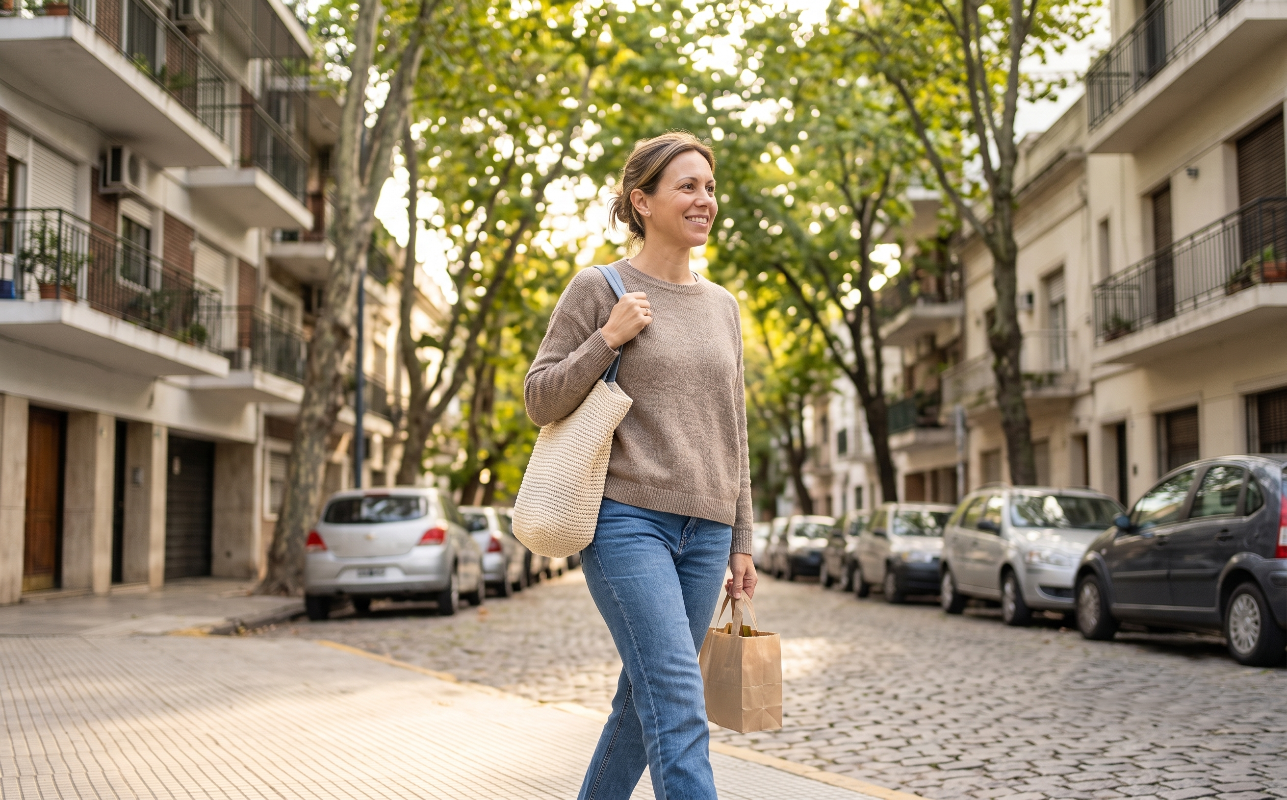 Mujer con energía en su día a día, resultado de la constancia con OnlyNat NAD+
