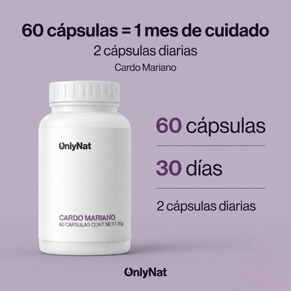 RESTABLECE TU HIGADO - CARDO MARIANO | ONLY-NATURAL