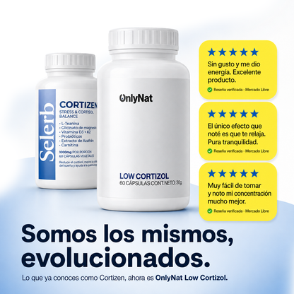 LOW CORTIZOL - ONLYNATURAL | 60 CÁPSULAS